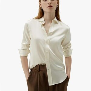 LilySilk Womens Pure Silk Shirt Silk Blouses